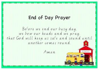 Opening Prayer For Class